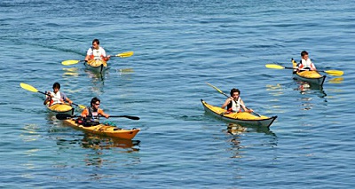 Belle Ile en Mer agency Allain group of sea kayak